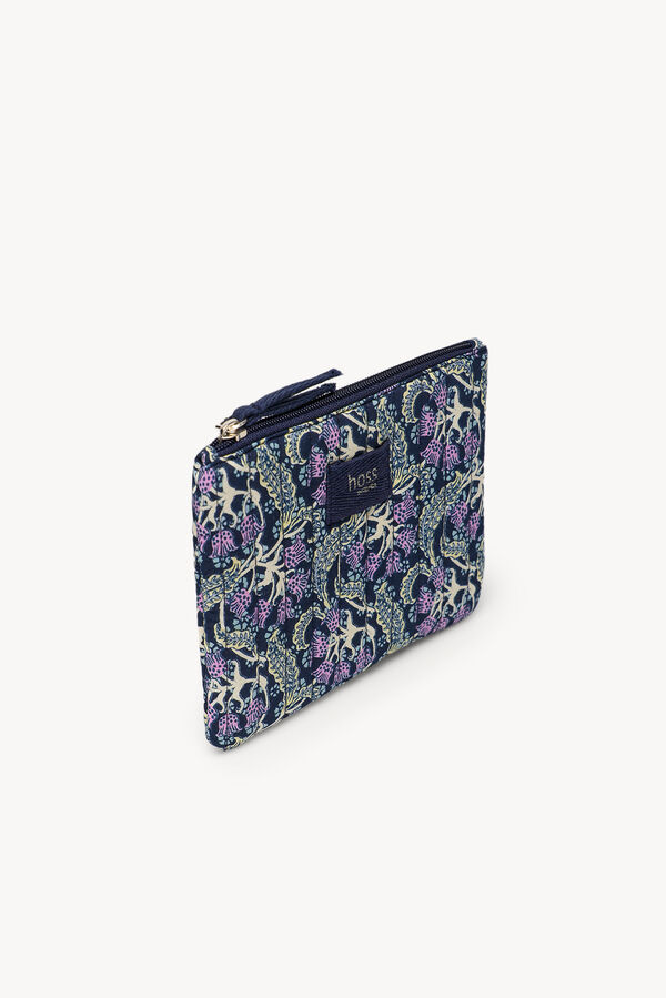 Hoss Intropia Laura. Quilted Printed Wallet white