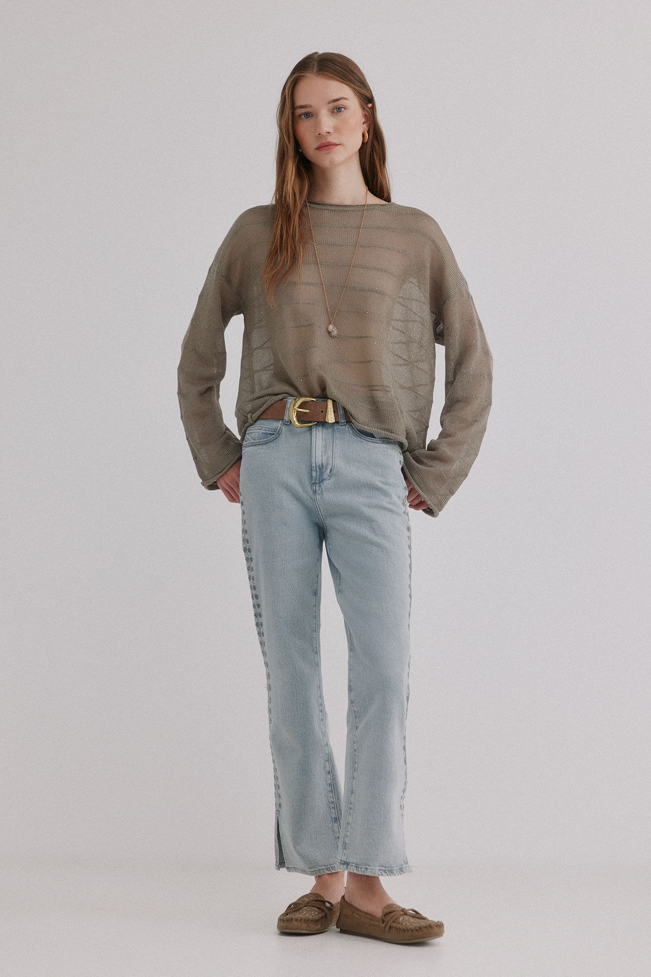 Hoss Intropia Brigitte. Jeans bordado