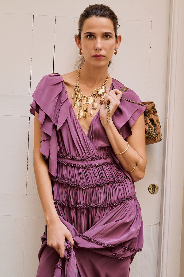Hoss Intropia Anna. Vestido fluido Roxo