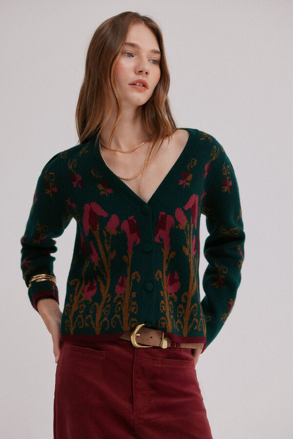 Hoss Intropia Itzel. Casaco de malha jacquard Multicolorido