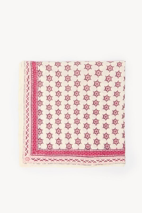 Hoss Intropia Miranda. Cachecol bandana estampado Vermelho