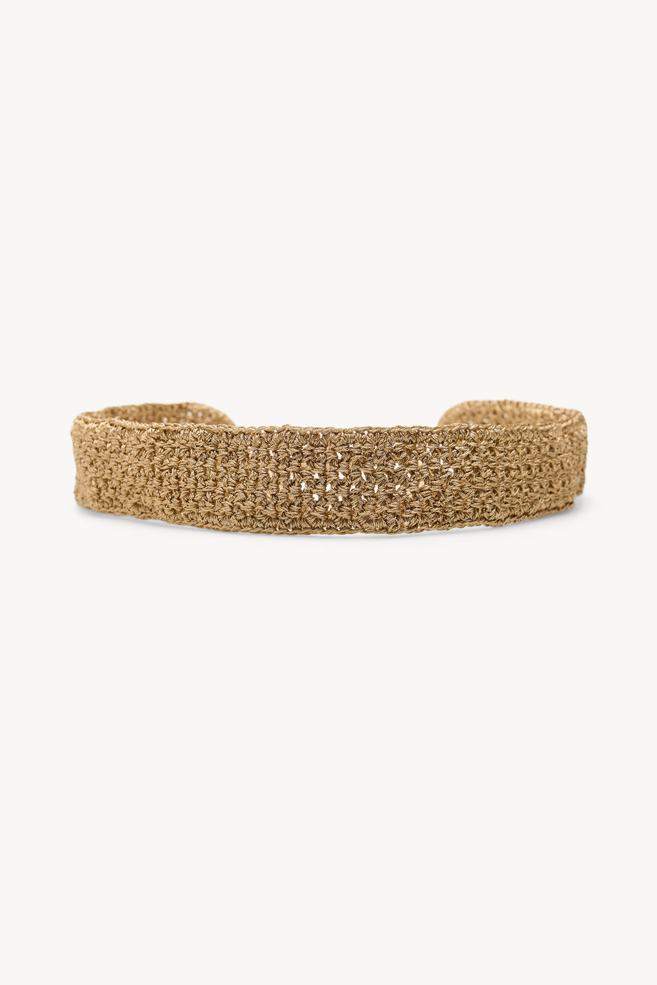 Hoss Intropia Lucrecia. Cintur&oacute;n crochet metalizado