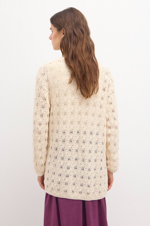 Hoss Intropia Tamara. Crochet cardigan  Ivory