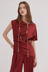 Hoss Intropia Carolyn. Blusa fluida acetinada Granada
