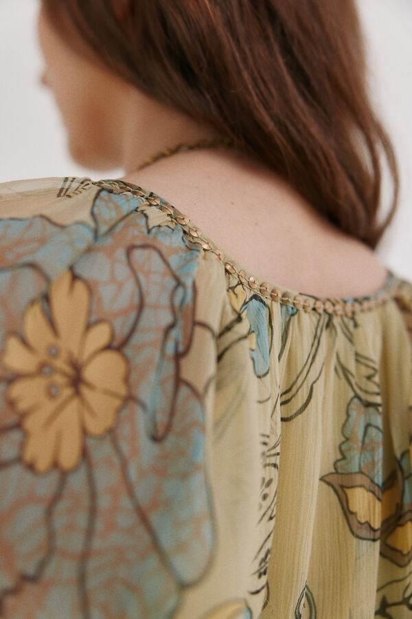 Hoss Intropia Azalea. Vestido floral Verde