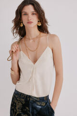 Hoss Intropia Cristina. Top de lingerie Ecru