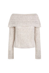 Hoss Intropia Ilaria.Camisola bardot Ecru