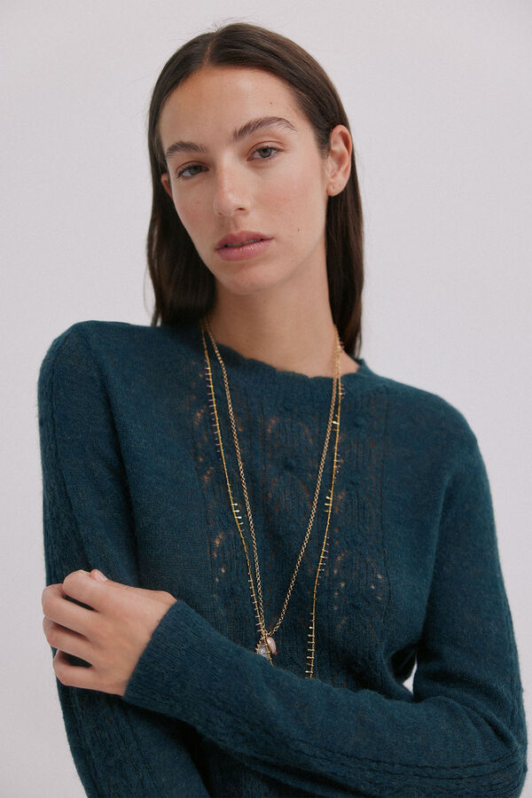 Hoss Intropia Isabella. Camisola vazado Verde