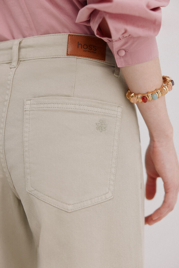 Hoss Intropia Berta. Jeans wide leg Cinzento