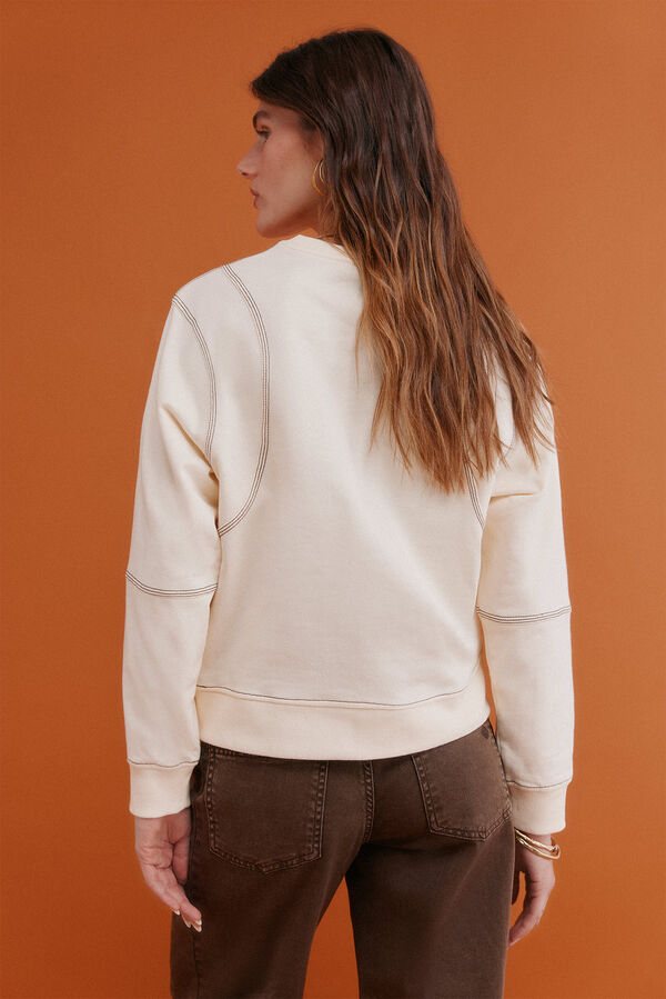 Hoss Intropia Mila. Moletom sweatshirt Beige