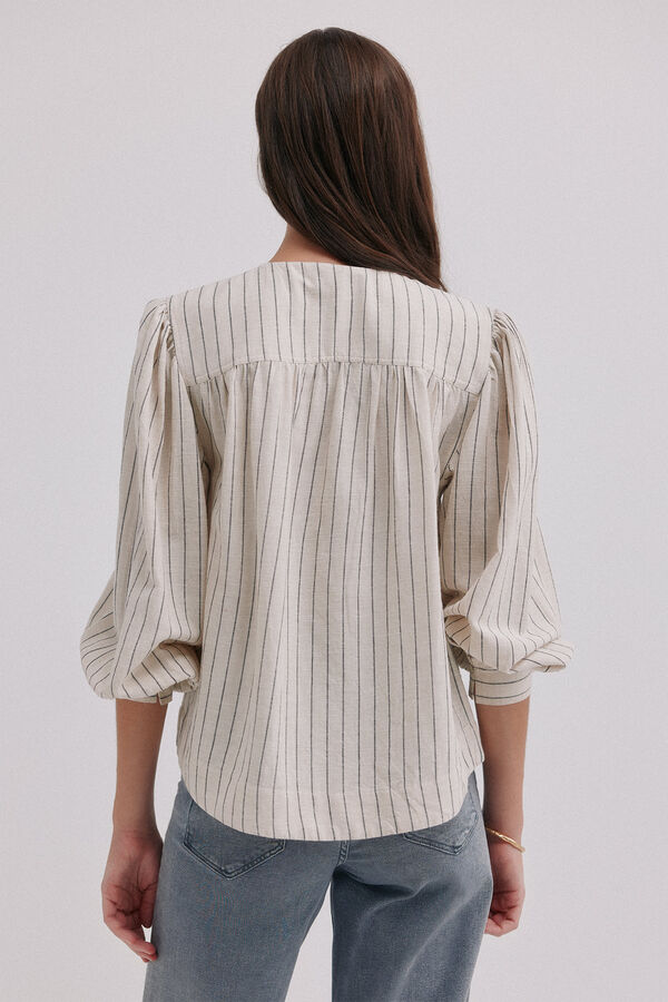 Hoss Intropia Griselda. Blusa riscas Ecru
