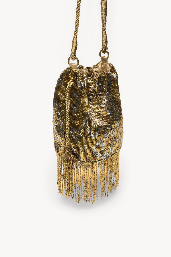 Hoss Intropia Nara. Bolsa de contas Dourado