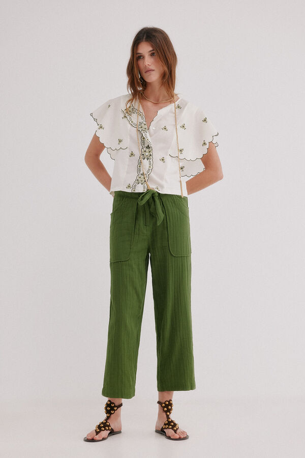 Hoss Intropia Malena. T-shirt gola redonda Beige