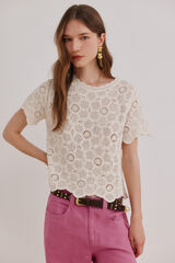 Hoss Intropia Irune.Top crochet Beige