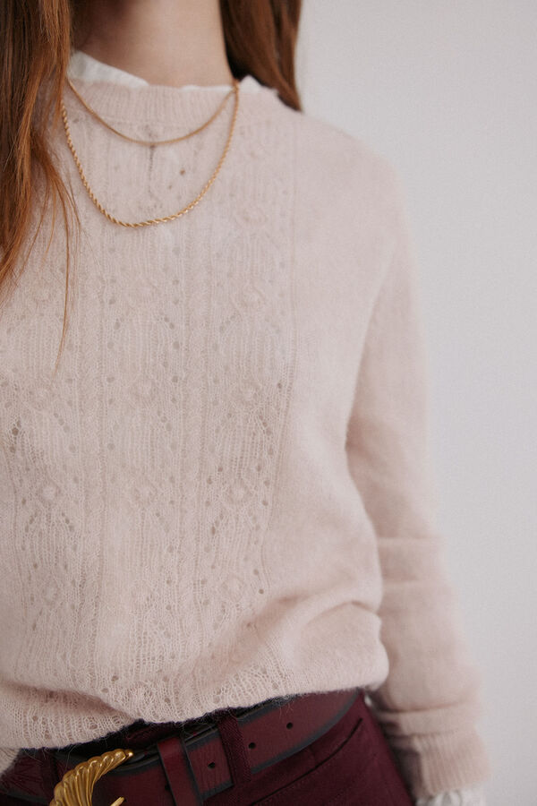 Hoss Intropia Isabella. Camisola vazado Beige