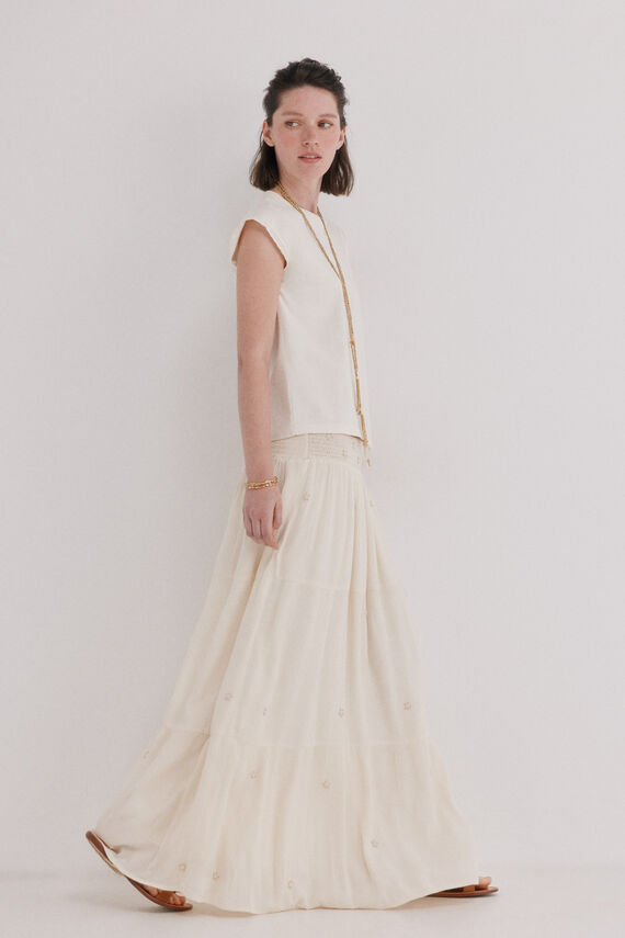 Roxana. Falda midi abalorios