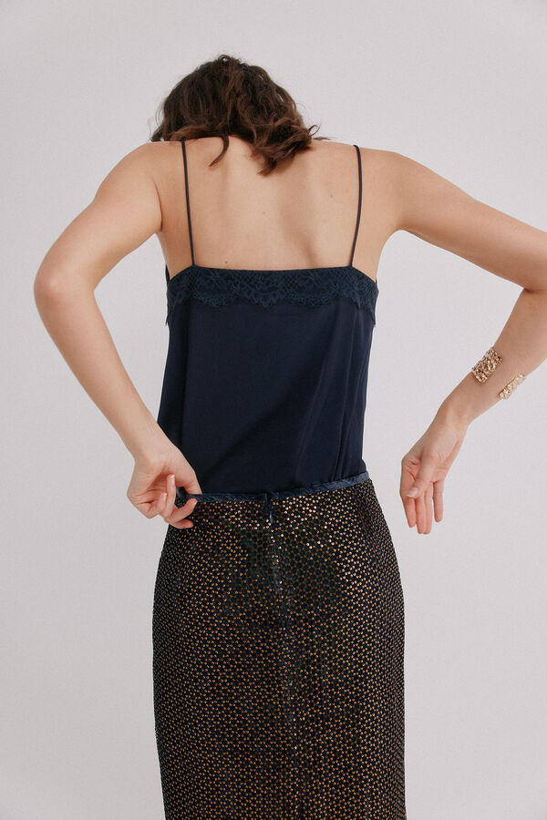 Hoss Intropia Cristina. Top de lingerie Preto