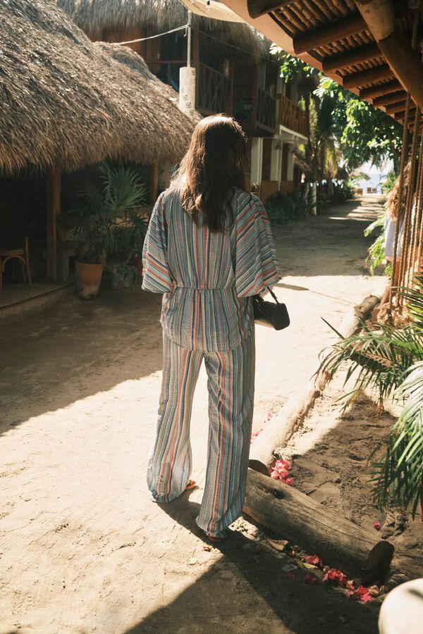 Hoss Intropia Perla. Printed pants Blue