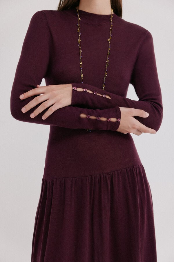 Hoss Intropia Aysel. Vestido de malha Roxo