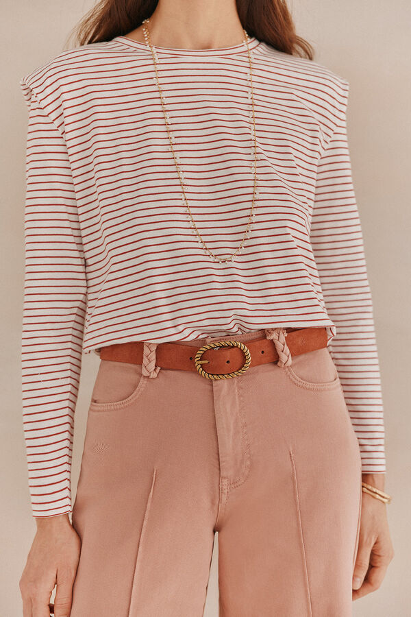 Hoss Intropia Fabia. Sailor T-shirt Coral