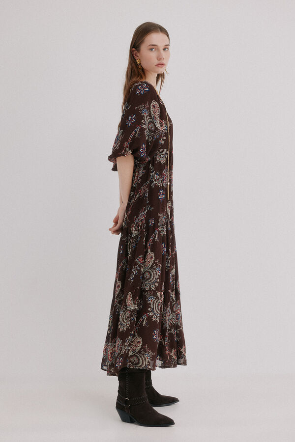 Hoss Intropia Adela. Vestido estampado Castanho