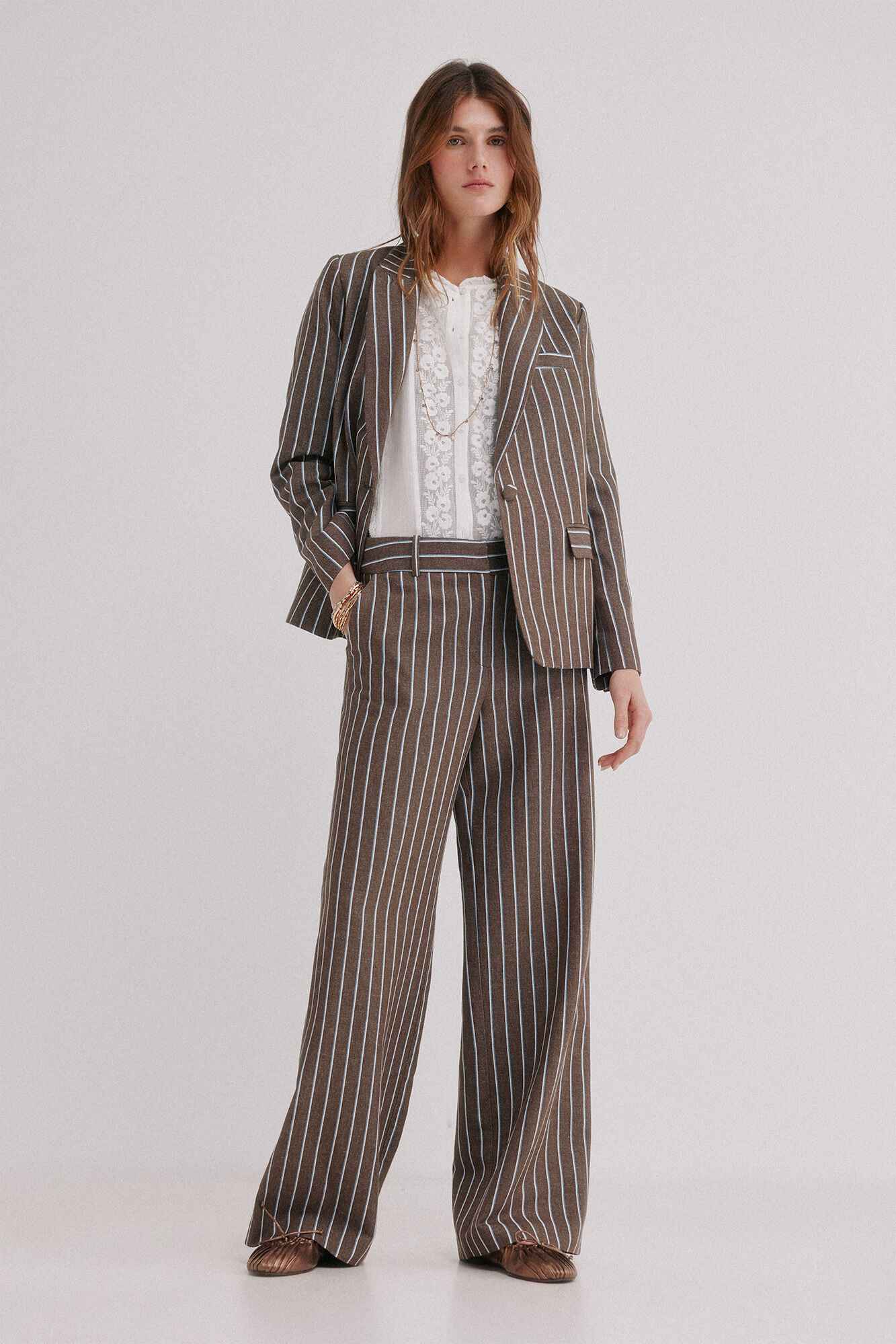 Hoss Intropia Elia. Blazer a rayas