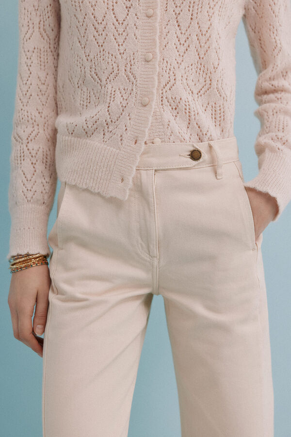 Hoss Intropia Belma. jeans reto Ecru