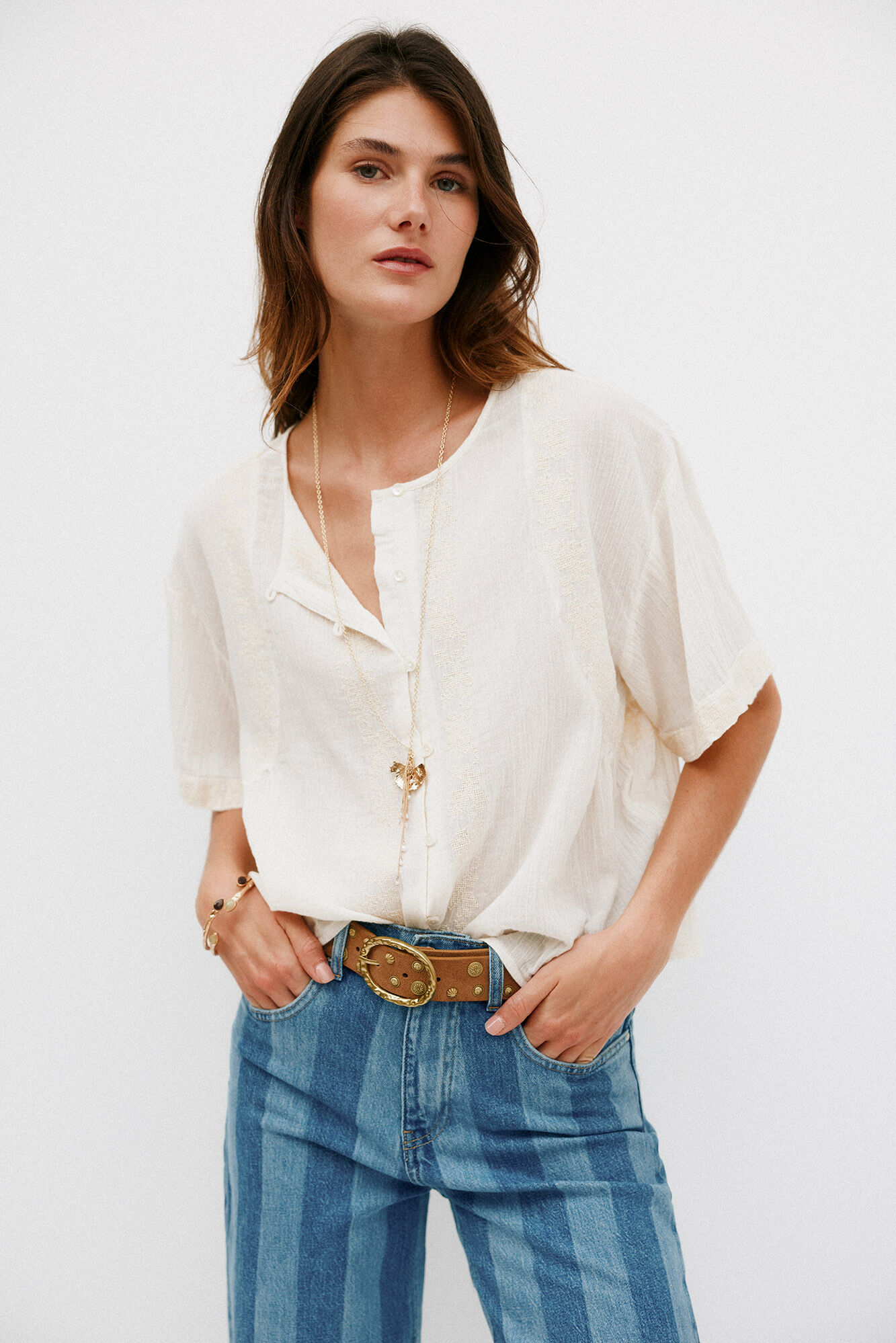 Hoss Intropia Gemma. Blusa rom&acirc;ntica