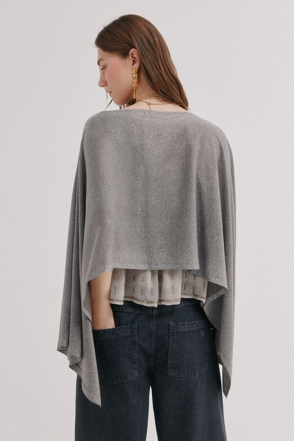 Hoss Intropia Laila. Capa com n&oacute; e brilho Cinzento