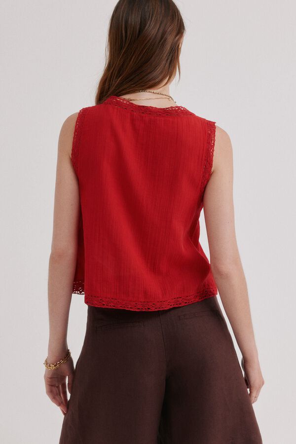 Hoss Intropia Cora. Romantic blouse Red