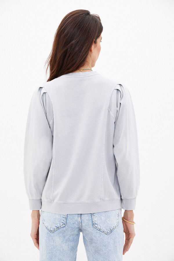 Hoss Intropia Telma. Cotton sweatshirt with logo Blue