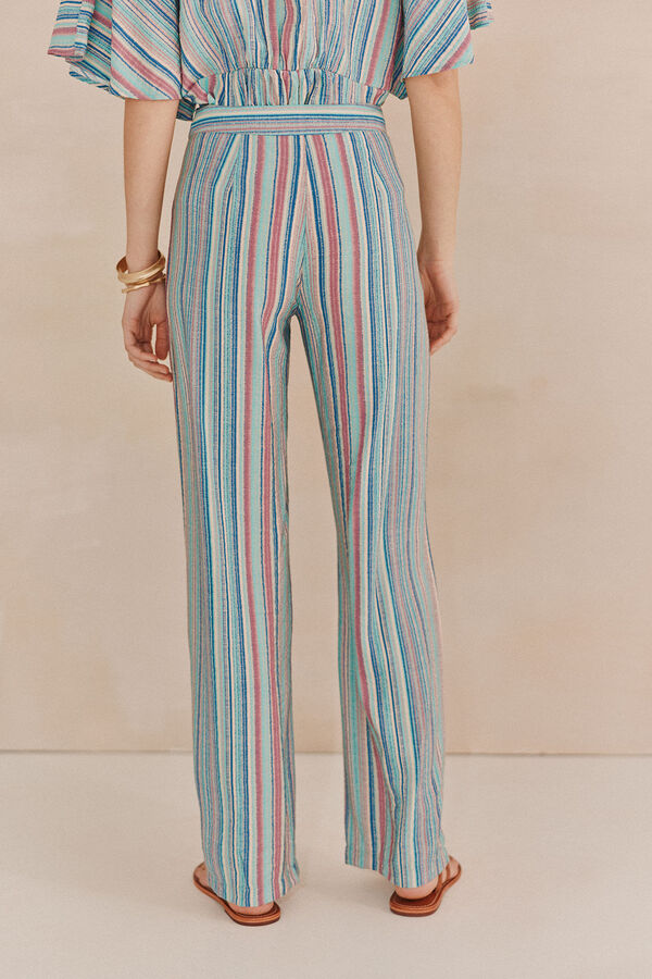 Hoss Intropia Perla. Printed pants Blue