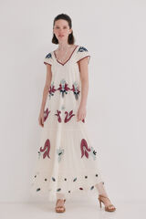 Hoss Intropia Aiora. Vestido rom&acirc;ntico white
