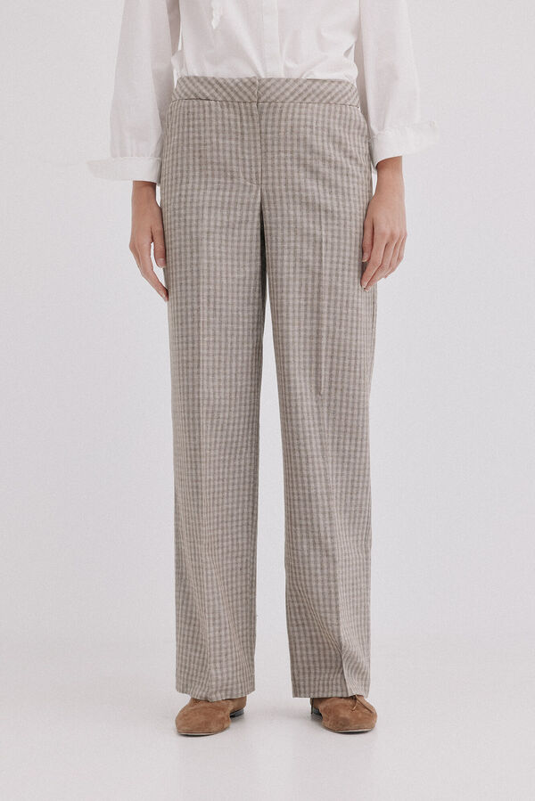 Hoss Intropia Presley. Cal&ccedil;a de riscas Ecru