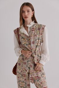Hoss Intropia Aurélia. Macacão estampado