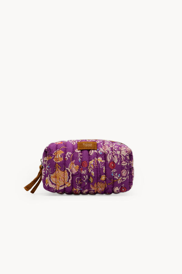 Hoss Intropia Mara. Printed cotton vanity case Gold