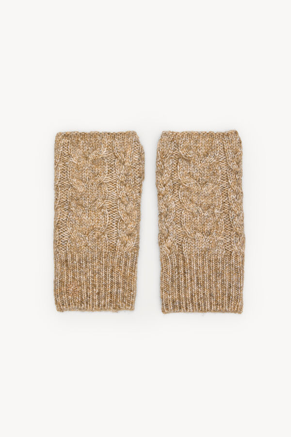 Hoss Intropia Núbia. Luvas de malha Beige