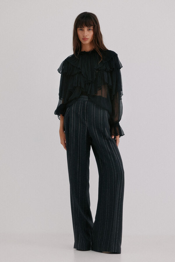 Hoss Intropia Giulia. Romantic blouse Black