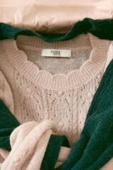 Hoss Intropia Isabella. Camisola vazado Beige