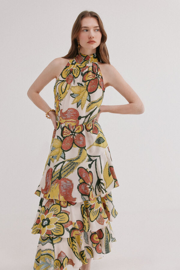 Hoss Intropia Alexandra.Vestido estampado Multicolorido