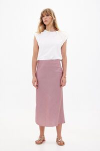Hoss Intropia Roberta. Shiny close-fit skirt Pink