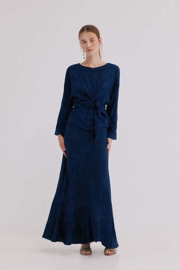 Hoss Intropia Raiven. Saia midi Azul