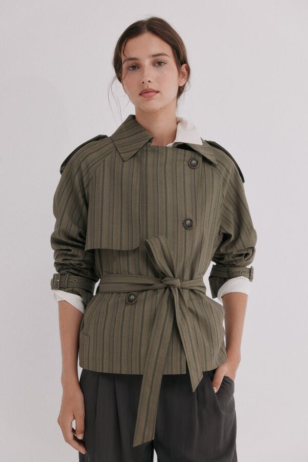 Hoss Intropia Elvira. Trench curto Verde
