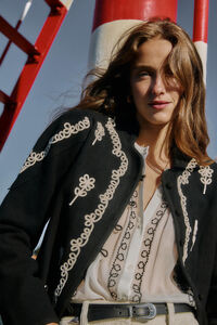 Hoss Intropia Fabiola. Casaco bordada