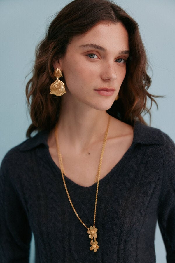 Hoss Intropia Indie. Camisola entran&ccedil;ada Cinzento