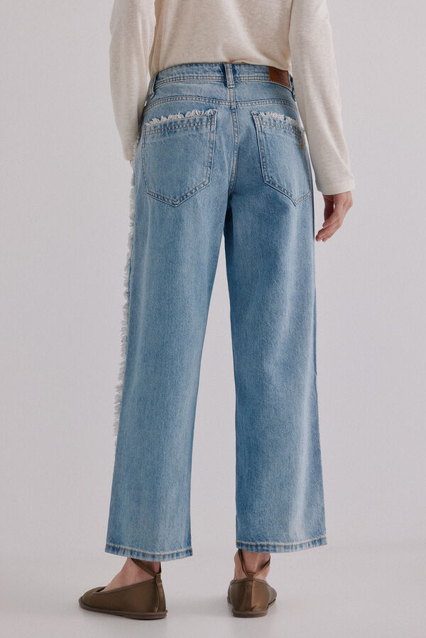 Hoss Intropia Berta. Jeans desfiado Azul
