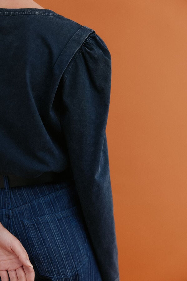 Hoss Intropia Maialen. T-shirt com efeito lavado Preto