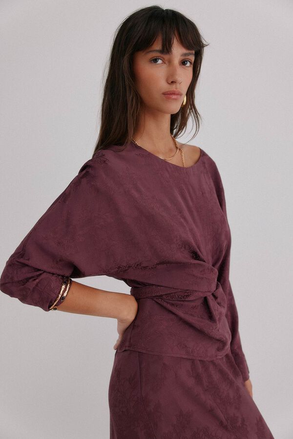 Hoss Intropia Glory. Blusa com estampado jacquard Granada