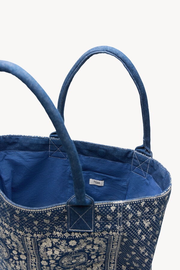 Hoss Intropia Neila. mala estampado bandana Azul