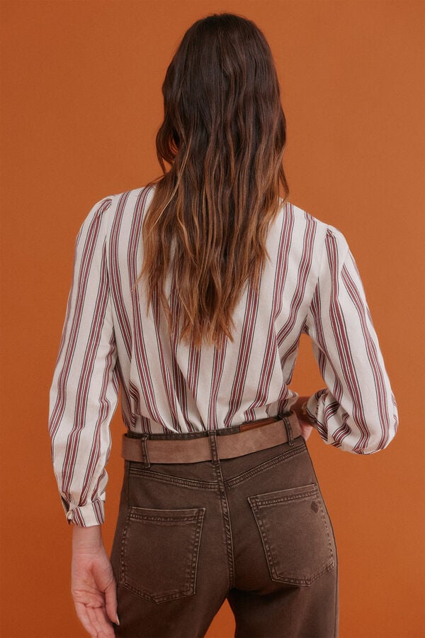 Hoss Intropia Claudette. Striped blouse Blue
